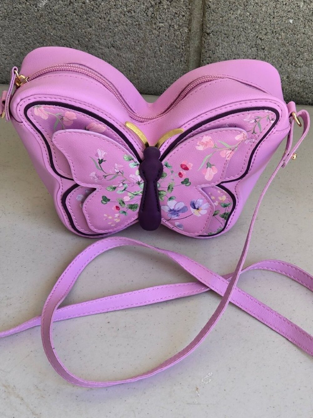 Girl's Butterfly Cross Body Bag